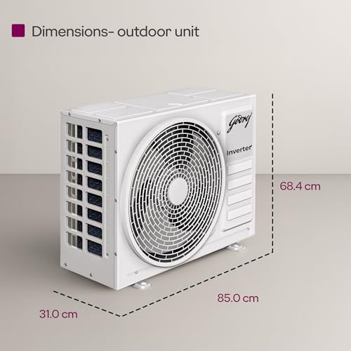 Image of Godrej 3 Ton 3 Star, 5-In-1 Convertible Cooling, 360 Cooling, Self Clean Technology, Anti Freeze Protection, Inverter Cassette AC (Copper, AC 3.0T CIC 36FTC3 4YA, White)