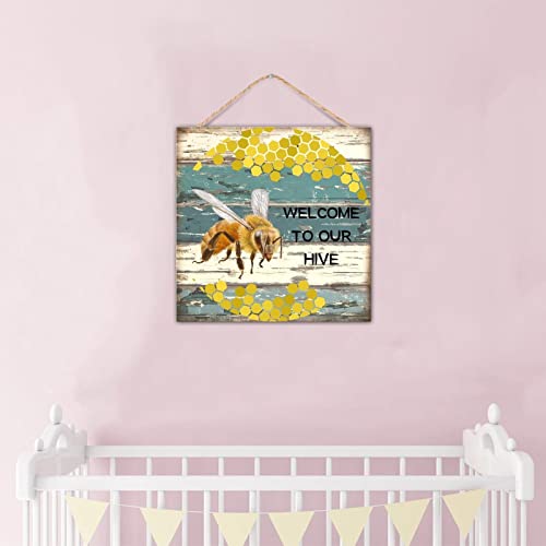 Placa de pared Welcome to Our Hive para tapar imperfecciones y decorar ventanas 7