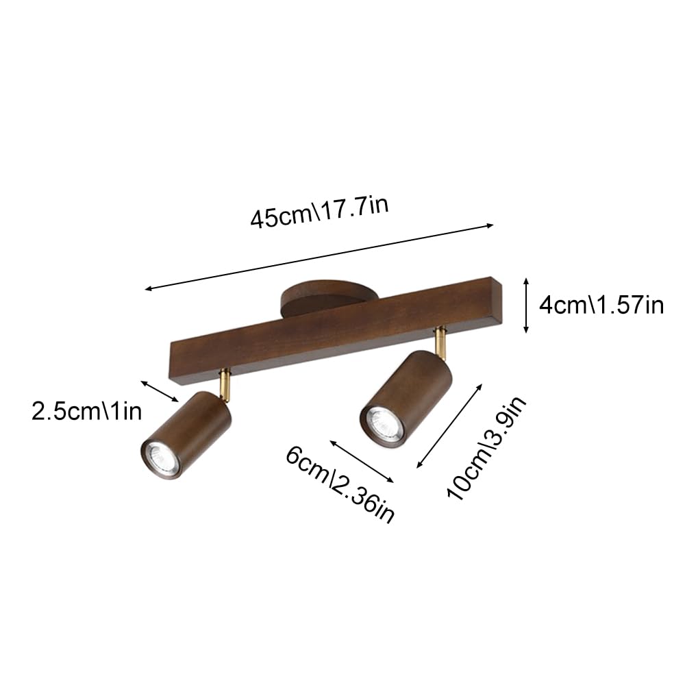 Faretti LED in Legno, faretti da soffitto Regolabili, faretti da Binario fissi, faretti da Parete girevoli, faretti direzionali, lampade da appoggio per Cucina, Camera da Letto, Soggiorno, Bar