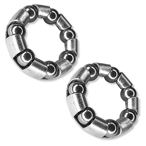 cyclingcolors 2X ROULEMENT Cage A Billes PEDALIER 7 Billes 6.35MM Transmission Velo VTT Ville Vintage BMX