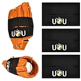 U0U 3 Pcs Baseball Glove Wrap,Softball and Baseball Glove Strap,Baseball Glove Wrap Band for Quickly Keep The Pocket Formed,Fit All Gloves (Black)
