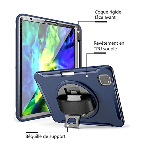 Karylax, iPad Pro 12.9" (6th/5th/4th/3rd Generation, 2022/2021/2020/2018), Screen Protector Included, Heavy Duty Case, Stand - Image 3