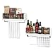 Rustic Kitchen Décor Spice Storage Rack with Towel Rail by ArtifactDesign Set of 2 White