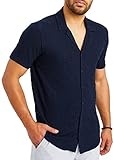✅ HOCHWERTIGE VERARBEITUNG: Das stylische und sportliche Herrenhemd in tollem und trendigem Design. Das Material des Herren Kurzarmshirts wird aus leichten aber dennoch hochwertigen Stoffen hergestellt und sorgt für ein angenehmes Gefühl.