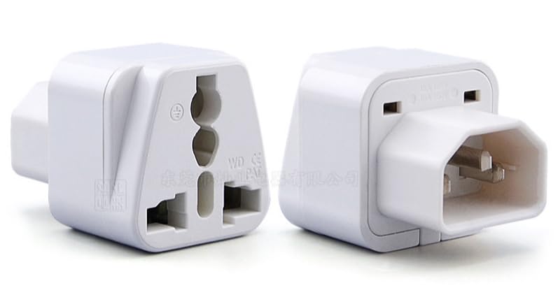 VIEVRE 2pcs Universal a C14 Macho Blanco