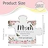 Cute Premium Thick Acrylic Puzzle Piece Gift for Mom – Adorable Mother’s Day, Christmas & Birthday Present – Engraved Keepsake from Son or Daughter – Freestanding 3D Decorative Home Display for Mom #2