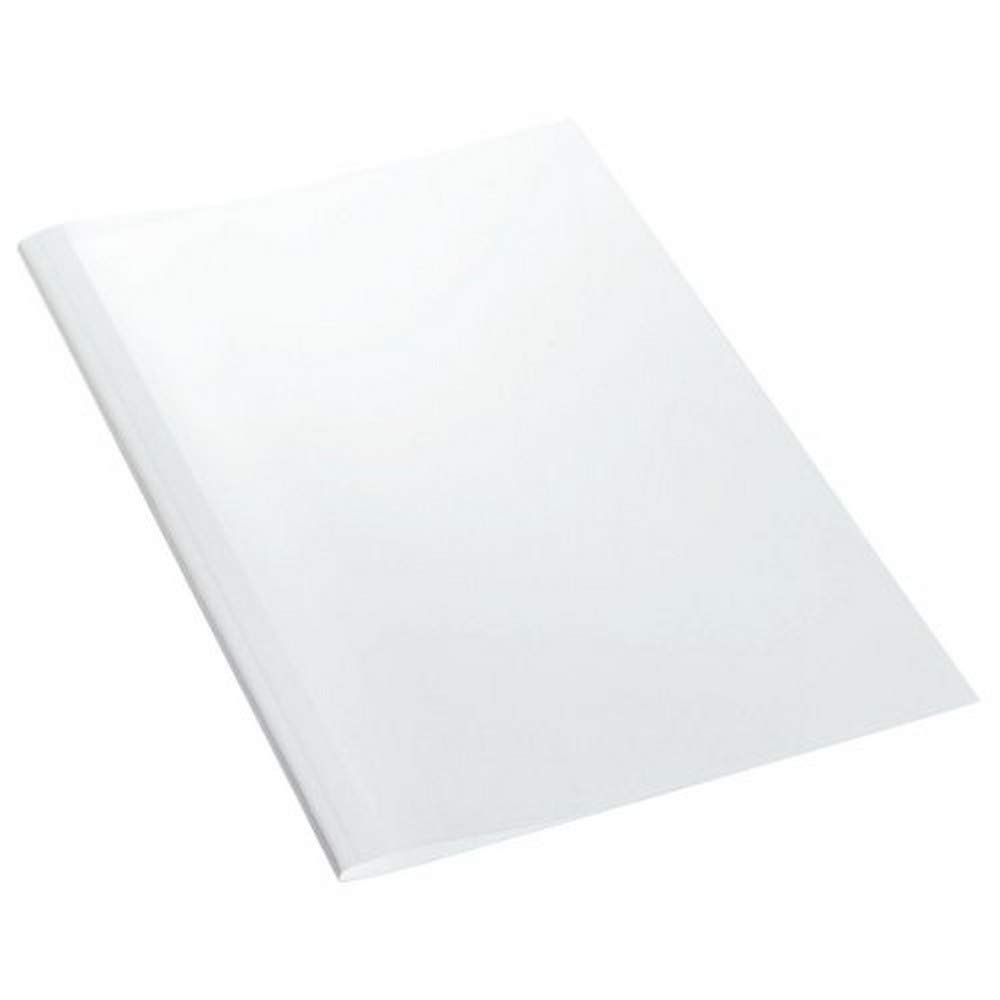 Leitz 177115 Thermobindemappe Leinenoptik, A4, Rückenbreite 3 mm, 25 Stück, weiss