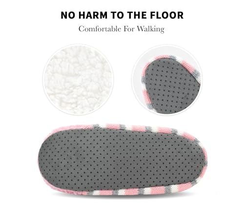 Image of DICUIRD Womens Animal Slipper Socks Non Slip Gripper House Slippers