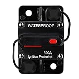 NC 300 AMP Waterproof Circuit Breaker,with Manual Reset,12V-48V DC,30A-300A,for Car Marine Trolling Motors Boat ATV Manual Power Protect Audio System Current Overload Protection
