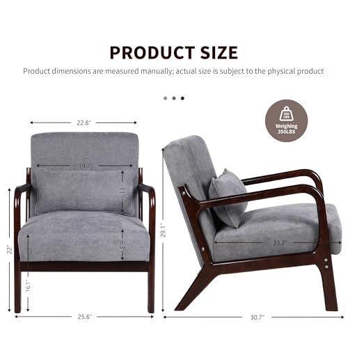 Sillón Moderno Plegable Gris Oscuro miniatura 2
