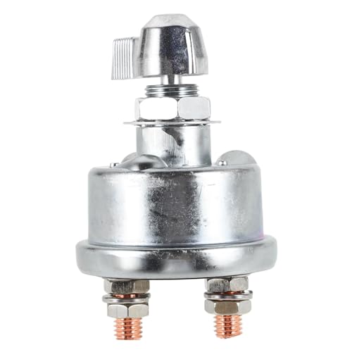 MUCKLILY Battery Disconnect Switch 12v Car Boat Rv Truck Marine Dual Battery Isolator Switch