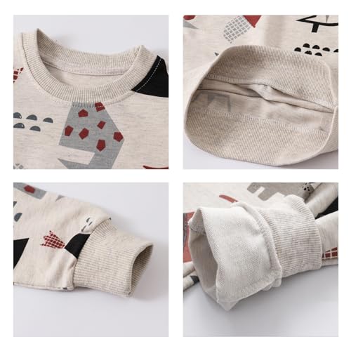 Volunboy Toddler Boys Clothes Sets Little Boy Clothing Long Sleeve Pullover Jogger Pants Kids 2 Pieces Outfits3