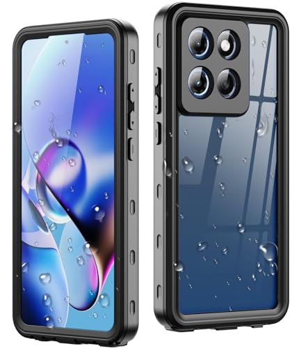 ZWWADR for Moto G Stylus 2025 Case, IP68 Waterproof with Built-in Screen Protector, Full Body Shockproof Dustproof Rugged Protective Phone Case for Motorola Moto G Stylus 2025 Black