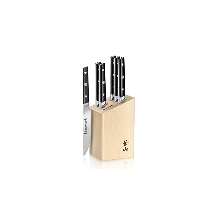 Cangshan-TC-Series-1022254-Swedish-14C28N-Steel-Forged-6-Piece-Steak-Knife-Block-Set-Maple Cangshan TC Series 1022254 Swedish 14C28N Steel Forged 6-Piece Steak Knife Block Set, Maple