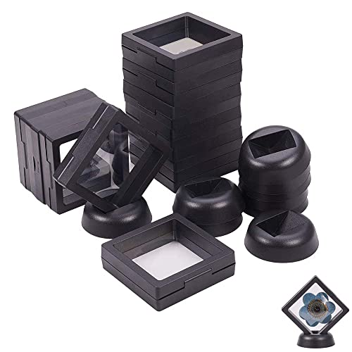 DUOHERESHUI 10 Pièces Support D'affichage à Cadre Flottant, Cadre 3D Flottant, Présentoirs Flottants, Cadre Flottant Transparent, Présentoir Flottant à Bijoux, pour...