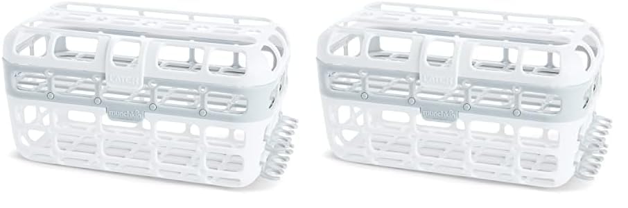 Image of Munchkin® High Capacity Dishwasher Basket, 2 Pack, Grey