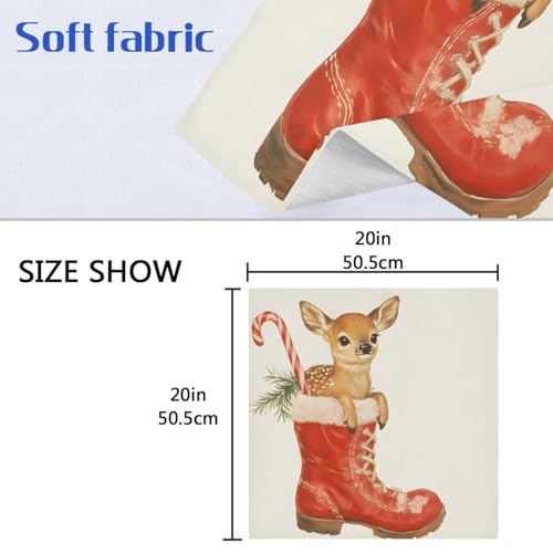 Servilletas de Tela Vintage Navidad Pack x6 miniatura 6