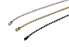 SINLEO Titanium Stainless Steel Small Beads Ball Chain Necklace for Men Women Dog Tag Link Chain Black 2.4MM 16 Inches #5