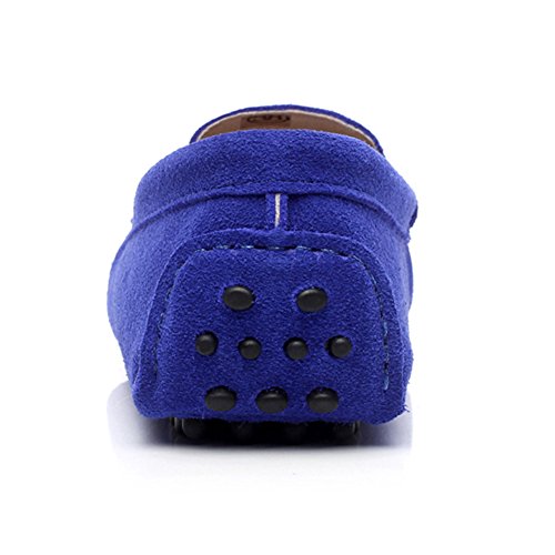 Image of ANUFER Women's Classic Suede Penny Loafers Comfort Handmade Slipper Moccasins