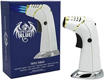 Special Blue Triple Threat Butane 3X Torch - 6inch - White/Silver