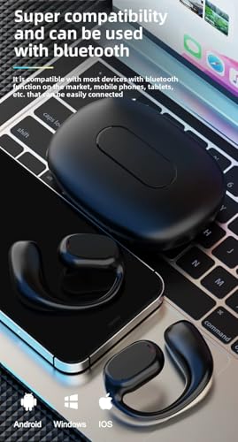 Image of JS272 OWS Open Ear TWS Earbuds | 50 Hrs of Playtime | Bluetooth v5.4 with AI-ENC | Skin Friendly Ear Hook | Environmental Awareness | 45ms Low Latency Gaming | IPX5 Water & Sweat Resistant