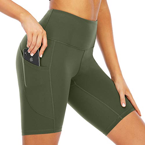 Butrends Shorts de Course pour Femme Shorts d'entraînement Taille Haute Short de Yoga Extensible avec Poches Cover