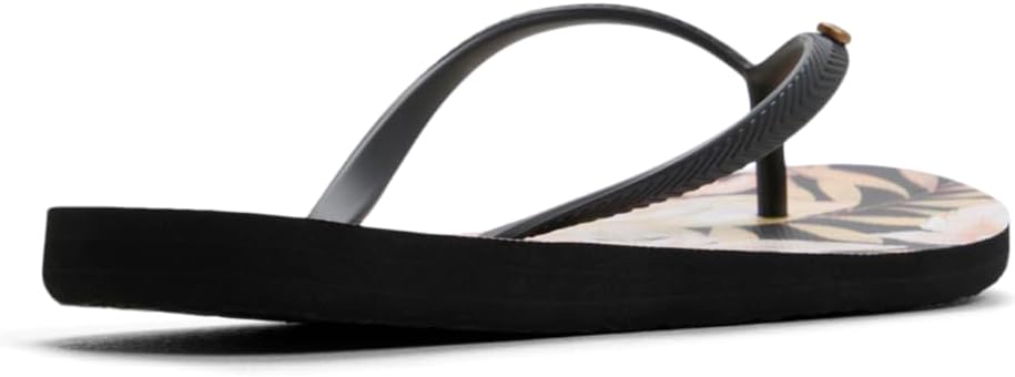 Roxy Women's Bermuda Flip Flop Sandal, Black Floral, 8 - Image 2