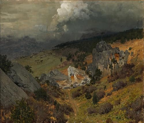 Cuadro para oficina de montañas por Isaac Levitan arte lienzo decorativo 60x90cm