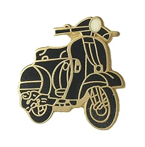 Smartbadge Schwarze Roller Anstecknadel Hartemaille