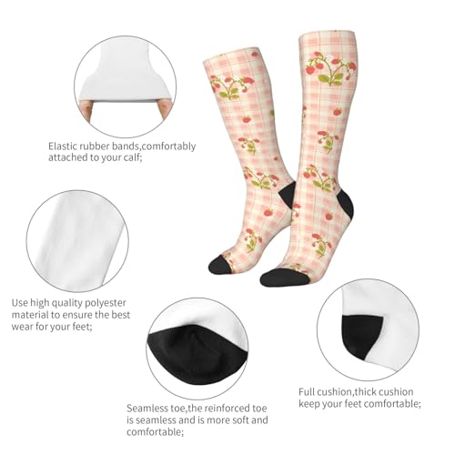 Image of Knee High Socks for Women Girls Fashion Women's Festival Stockings for Casual Running Work Travel