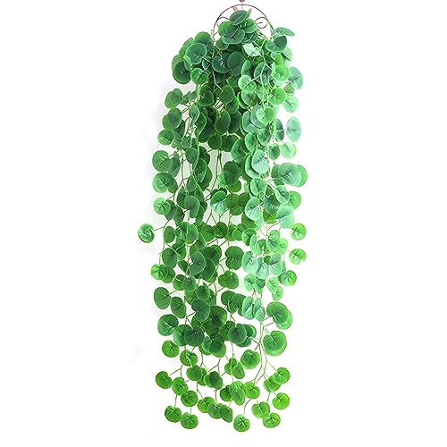Plantas colgantes artificiales, plantas falsas grandes, plantas decorativas para el hogar, jardín, boda, fiesta, decoración interior y exterior