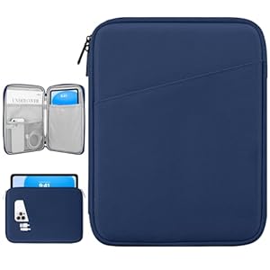 Dadanism 9-11" Tablet Sleeve Tasche für iPad Pro 11" M5/M4, iPad Air 11" M4/M3, iPad (A16) 11", iPad 10. Gen 10,9", iPad 9/8/7. Gen 10,2", iPad Air 5/4 10,9", Galaxy Tab A11+ 11"/S10 Lite, Denim