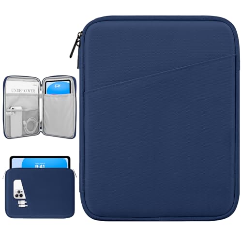 Image of Dadanism 9-11 inch Tablet Sleeve Bag Carrying Case for iPad (A16) 11th Gen 11 inch, iPad 10th Gen 10.9 inch Air 5 /4, iPad Air M4 /Pro 11 inch, iPad 9 /8 /7th, Galaxy Tab A11+ Plus 11 inch, Remarkable 2 10.3 inch, Denim