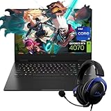 HP Omen 16 AI VR Ready Gaming Laptop, 16.1' FHD 165Hz IPS, Intel i9-14900HX, NVIDIA GeForce RTX 4070, 32GB DDR5 RAM, 1TB SSD, RGB Backlit KB, Wi-Fi 7, Bundle with HyperX Cloud Headset