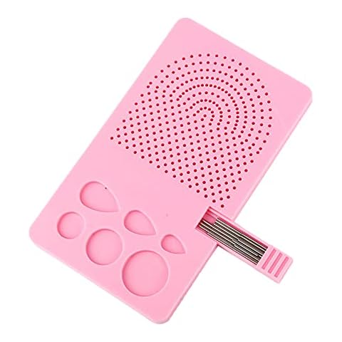YESHLiky Guide Quilling Board Portable Quilling Knitting Board Paper Grid Guide Winding Disc with Pins Storage Box for Paper Crafting Making Paper Strips Cover