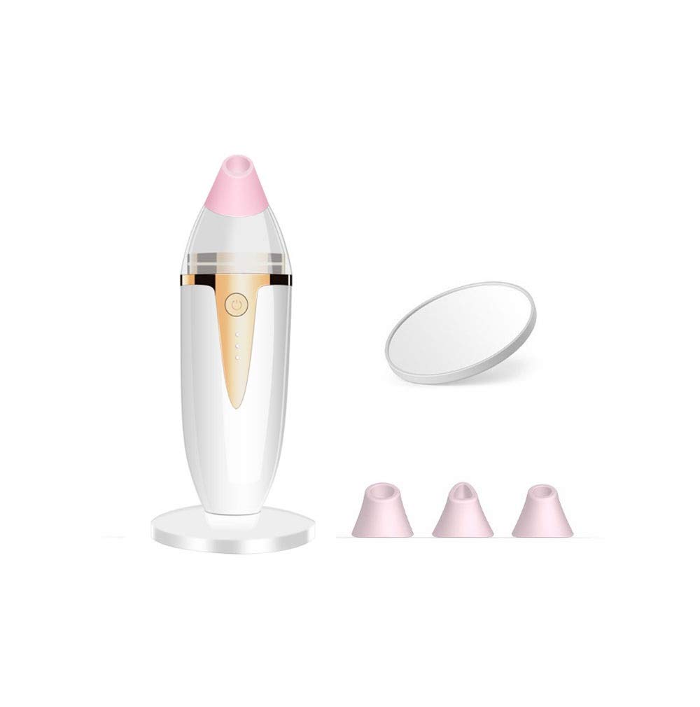 Blackhead Remover Aspirapolvere-Pore Cleaner Aspirapolvere Aspirazione elettrica Vial Comino Acne Extractor Tool USB Ricaricabile 3 modalità 4 Sonde sostituibili per Donne e Uomini
