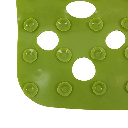 kela Shower tub inlay Nevada of Plastic in green, 53.5 x 53.5 x 0.6 cm