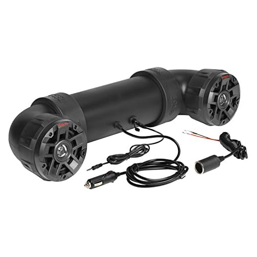 BOSS Audio Systems UTV4B ATV UTV Weatherproof Sound System - 4 Inch Speakers, 1 Inch Tweeters, Built-in Amplifier, Built-in Bluetooth, Easy Installation for 12 Volt Vehicles
