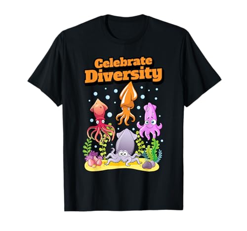 Celebra la diversidad | Calamar Camiseta