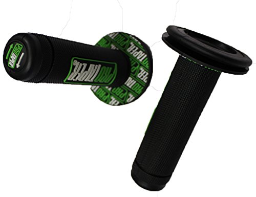 SclMotor DIRT PIT BIKE GRIPS For YAMAHA SUZUKI BMW HONDA (Black+Green)