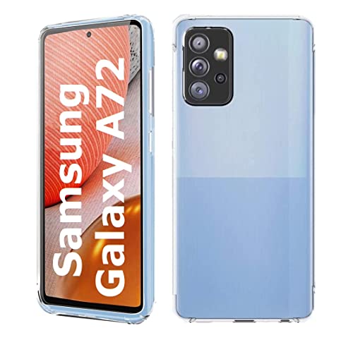 Image of REALCASE Samsung A72 4G / 5G Back Cover Case | Crystal Clear Transparent TPU Bumper | Back Cover Case for Samsung Galaxy A72 5G