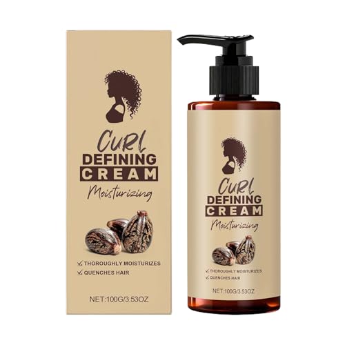 Definición de crema - 100 ml crema definición salarios de cabello tejidos, crema de peinado mujeres cabello seco frisottis, loción ligera lisa seca chica chica seca
