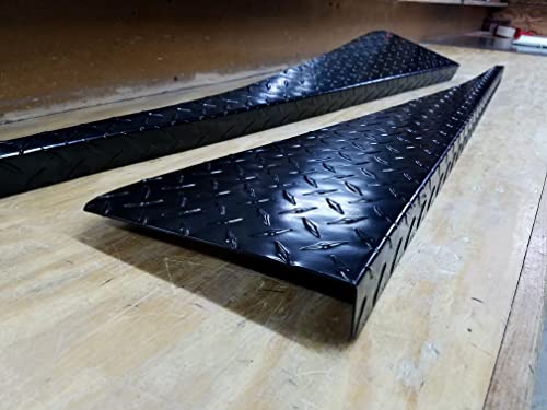 Fits Jeep Wrangler Tj, Powder Coat Aluminum Diamond Plate Fender Covers 1.5 Inch Bend #TOP22