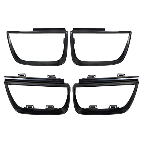 Silscvtt Pack of 4 Tail Light Bezel Covers Black Replacement for Chevy Camaro LT LS SS 2010-2013 Driver and Passenger Side GM2803101 GM2804106