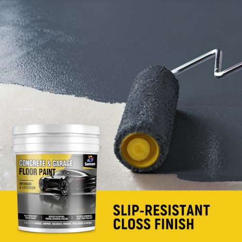 Pintura para Piso SENVEN Concrete & Garage Floor Paint Slate Gray 5 Gallon, Interior/Exterior, acabado Satinado miniatura 6