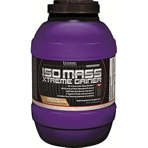 Ultimate Nutrition ISO Mass Xtreme Gainer, Isolate Protein Powder with Creatine – Weight Gain Serious Lean Muscle Mass with 60 Grams of Protein, Chocolate Peanut Butter, 30 Servings