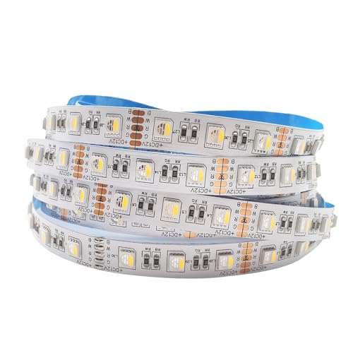 Tira LED RGBWW 5m 60 LEDs/m Multicolor IP30 DC12V miniatura 1