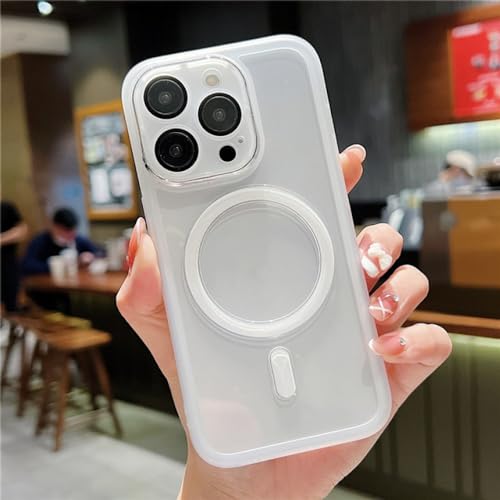 Coque iPhone 13 Pro transparente anti jaunissement pour recharge magnétique stable