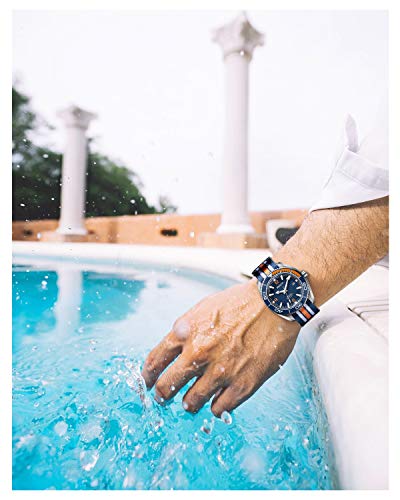 BINLUN Nylon Watch Straps Thick G10 Premium Ballistic Multicolor Replacement Watch Bands with Silver/Black Stainless Steel Buckle for Men Women 18mm 20mm 22mm 24mm (Upgrade Design Version)