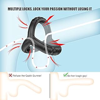 binxliuxo Anello a triangolo flessibile nero per anello ritardato da uomo